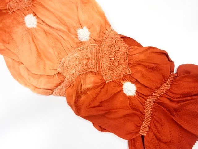JAPANESE KIMONO / OBIAGE / SILK / SHIBORI